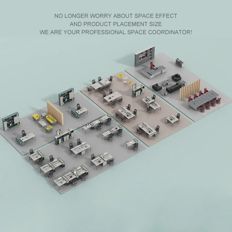 Conference table long table simple modern large plate training table rectangular long table office desk and chair combination