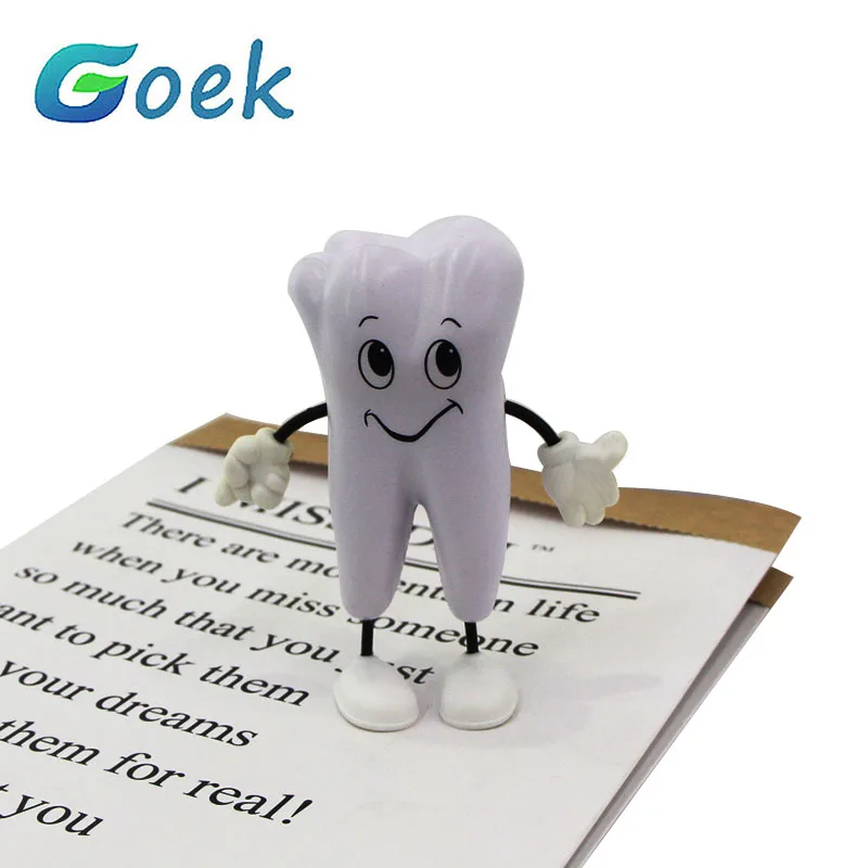 Tooth-figure Squeeze Toy Dental Clinic Dentistry Promotional Item Dentist Gift Soft PU Foam Model Shape 12.5cm