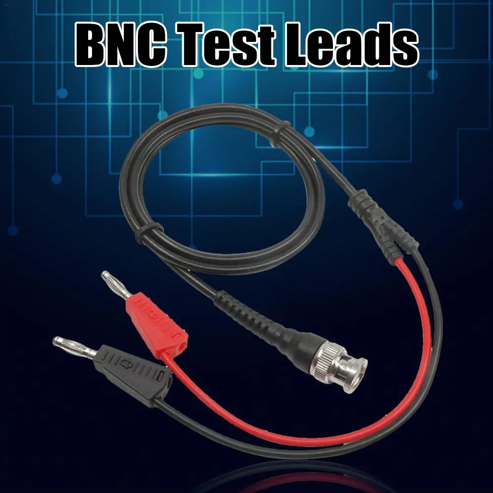 BNC Q9 To Dual 4mm Stackable Banana Plug With Socket Test Leads Probe Cable 120CM