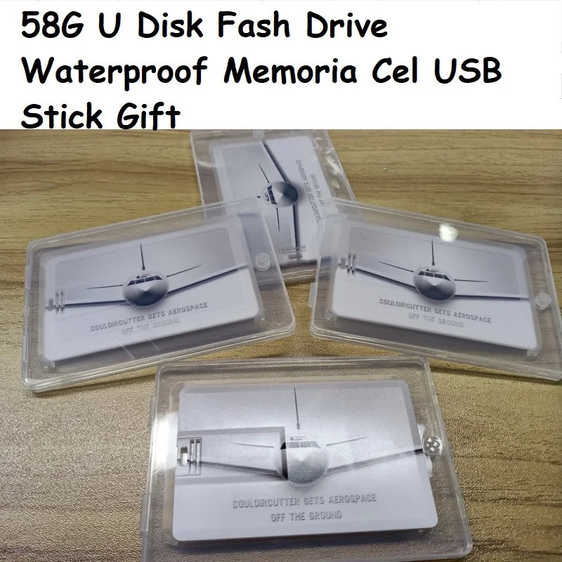 1pce 58G Ổ Đĩa U Fash Ổ Chống Nước Memoria Cel USB Tặng