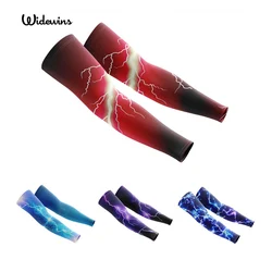 Widewins 1 Par Fresco Homens Ciclismo Correndo Proteção UV Sol Cuff Capa Protetora Braço Manga Bicicleta Esporte Braço Aquecedores Mangas Unisex