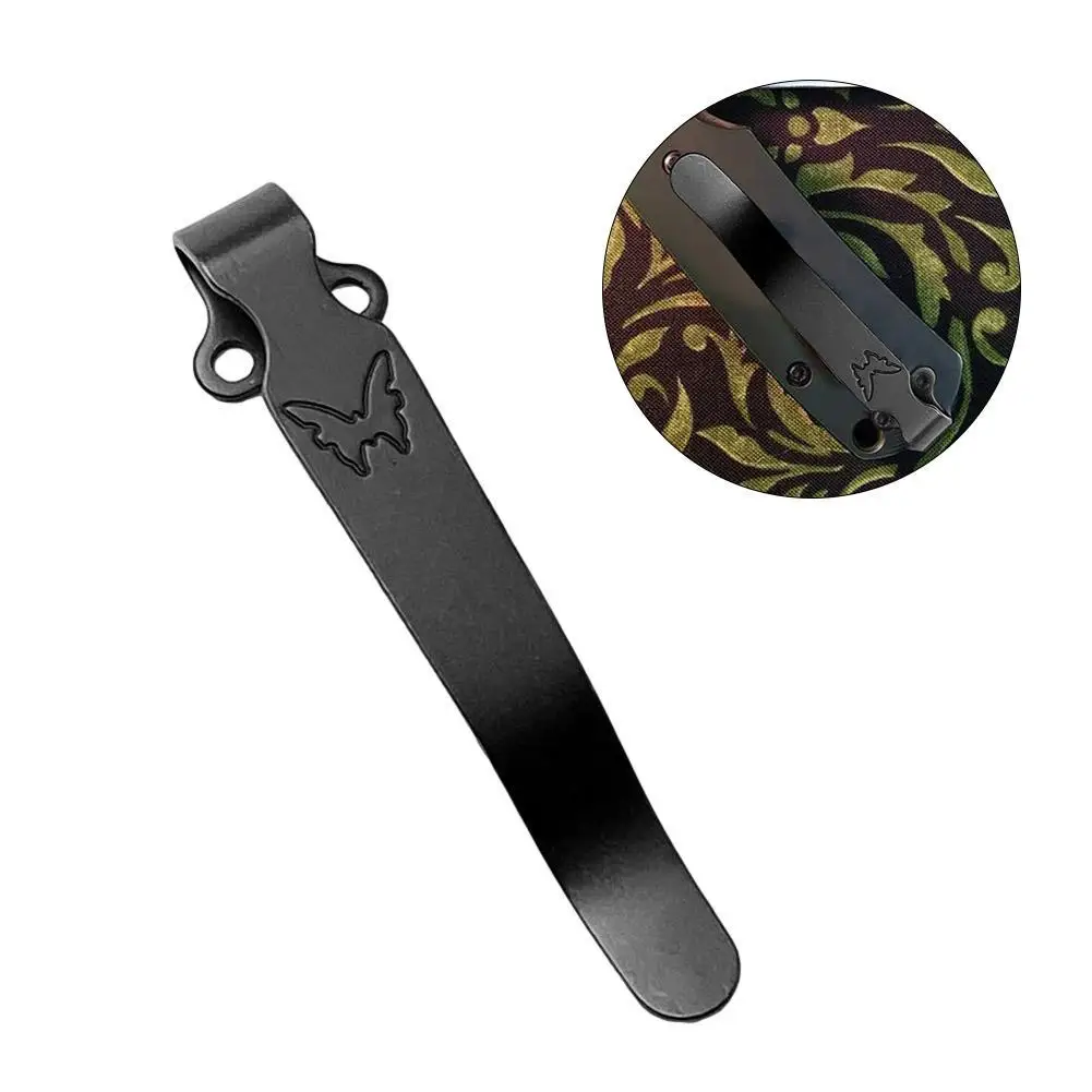 Clip trasero de Gadget para exteriores, cuchillo, Clip de cinturón, transporte profundo al aire libre, Clip conveniente multifuncional, asa de
