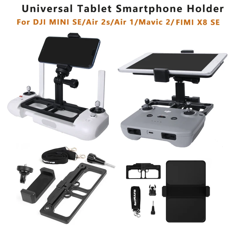 Foldable Holder for DJI Air 2S/Mavic Mini 2 /Pro Smartphone Tablet Remote Control Bracket For FIMI X8 SE/MINI Drone Accessories