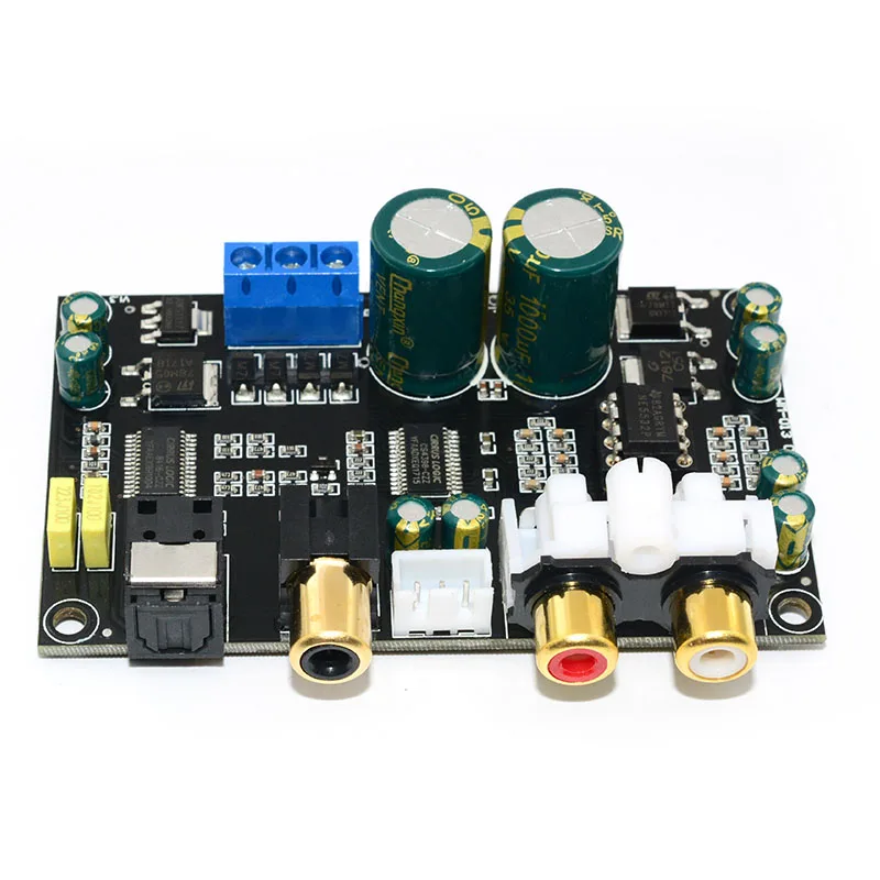 UNISIAN Optical coaxial audio decoder Support 24BIT192KHz  SPDIF coaxial Optical fiber decode DAC board For Home amplifier