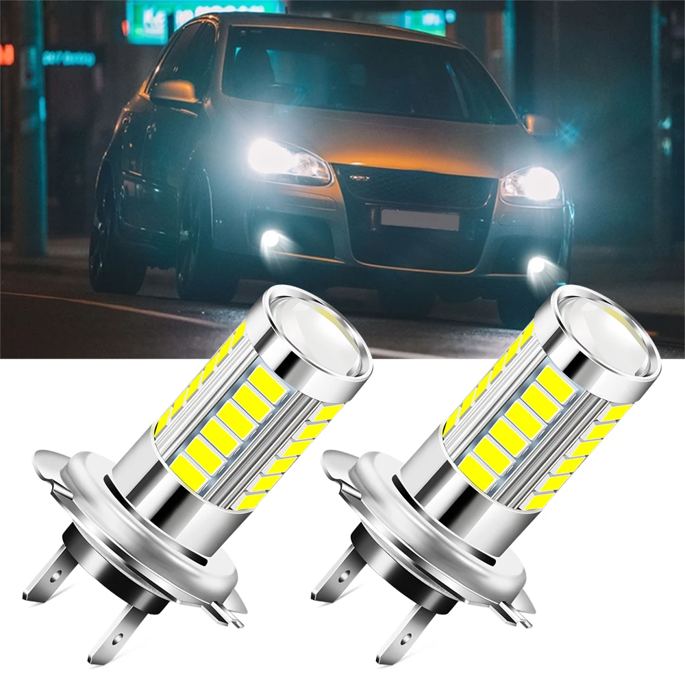 2x H7 LED Bulb Car Light Headlamp Fog Light Accessories for mazda 2 3 5 6 cx5 cx7 mx5 for suzuki sx4 jimny swift for saab 93 95