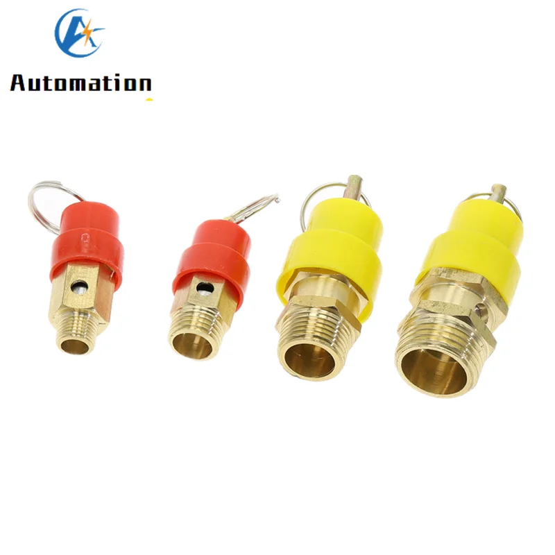 1KG - 12KG Air Compressor Safety Release Relief Valve Connector Air Gas Pressure Relief Regulator 1/4\'\' 3/8\