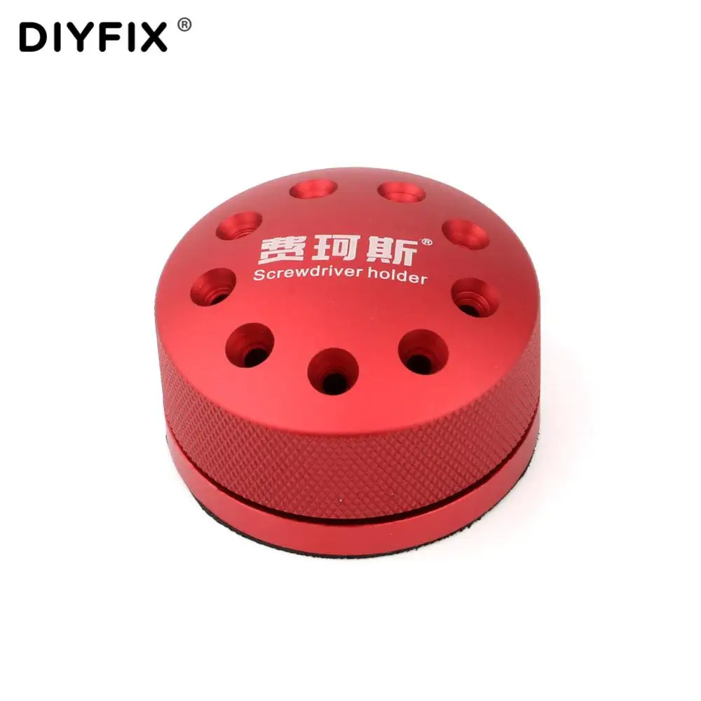 DIYFIX 360 ° di Rotazione Cacciavite Magnetico Supporto Del Telefono Mobile Parti di Riparazione Strumento di Dialogo Component Box Storage Mensola Per cacciaviti