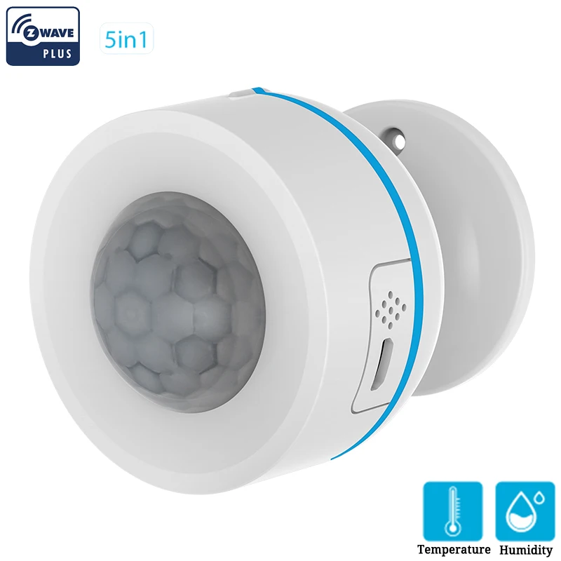 

Coolcam Z-Wave 5IN1 USB PIR Motion Sensor With Temperature and Humidity Compatible With 700series Zwave System Home Automation