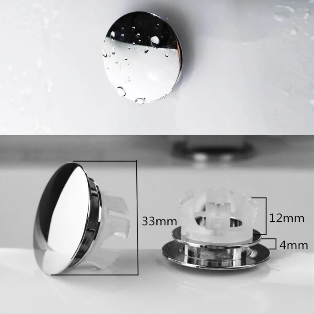 Bathroom Sink Overflow Cover Round Hole Overflow Ceramic Basin Pots Copper Insert Basin Accessory Gadgets Fixture Improvement