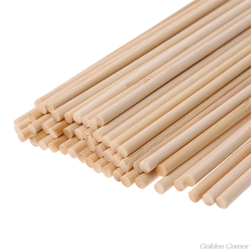 50Pcs Wooden Plants Grow Support Bamboo Sticks Garden Flower Support Cane DIY Building Model Materials D02 20 Dropshipping