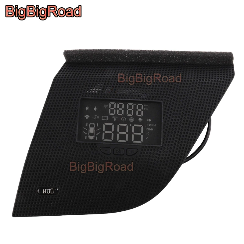 BigBigRoad Auto Auto Head Up Display HUD Schermo Del Proiettore HD Rivelatore di Allarme di Velocità Eccessiva Per Toyota Highlander 2018 2019 2020