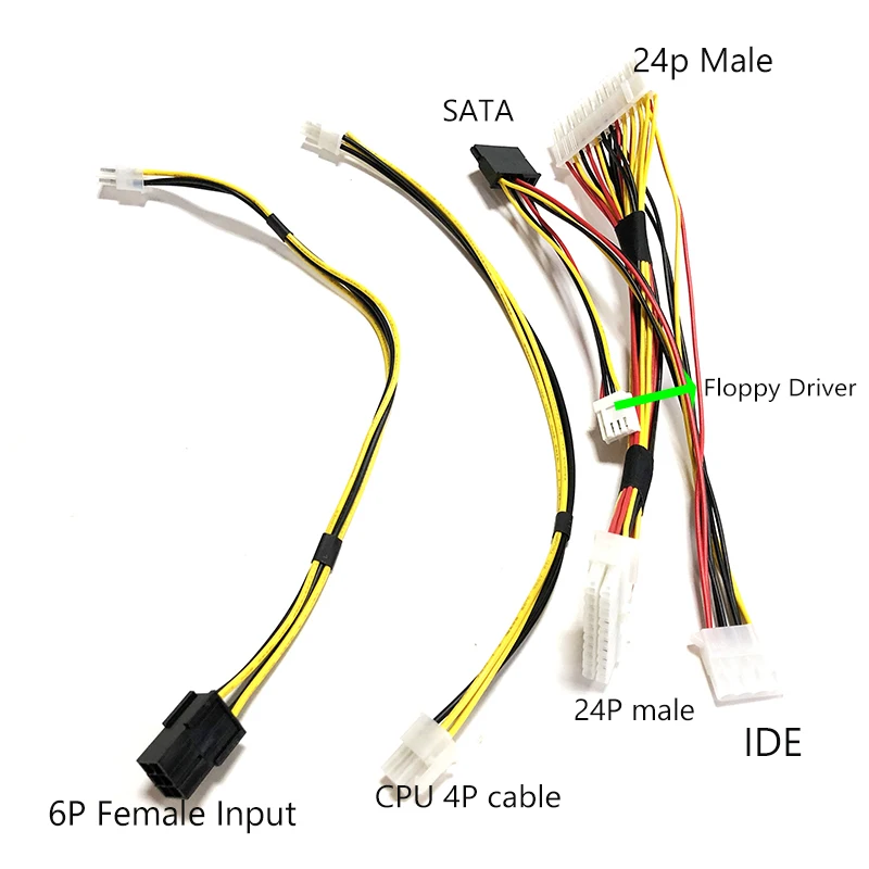 6Pin Pcie Weibliche 300W DC 12V Peak Pico Netzteil PSU Modul für ITX Computer Eingang modul stecker