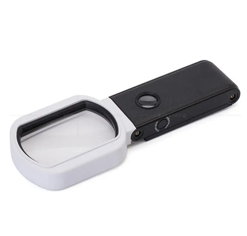 10X  LED USB Desktop Table Lamp Reading Magnifying Glass LED Mobile Phone Repair Hand-held Magnifier Loupe with 7 Lamps