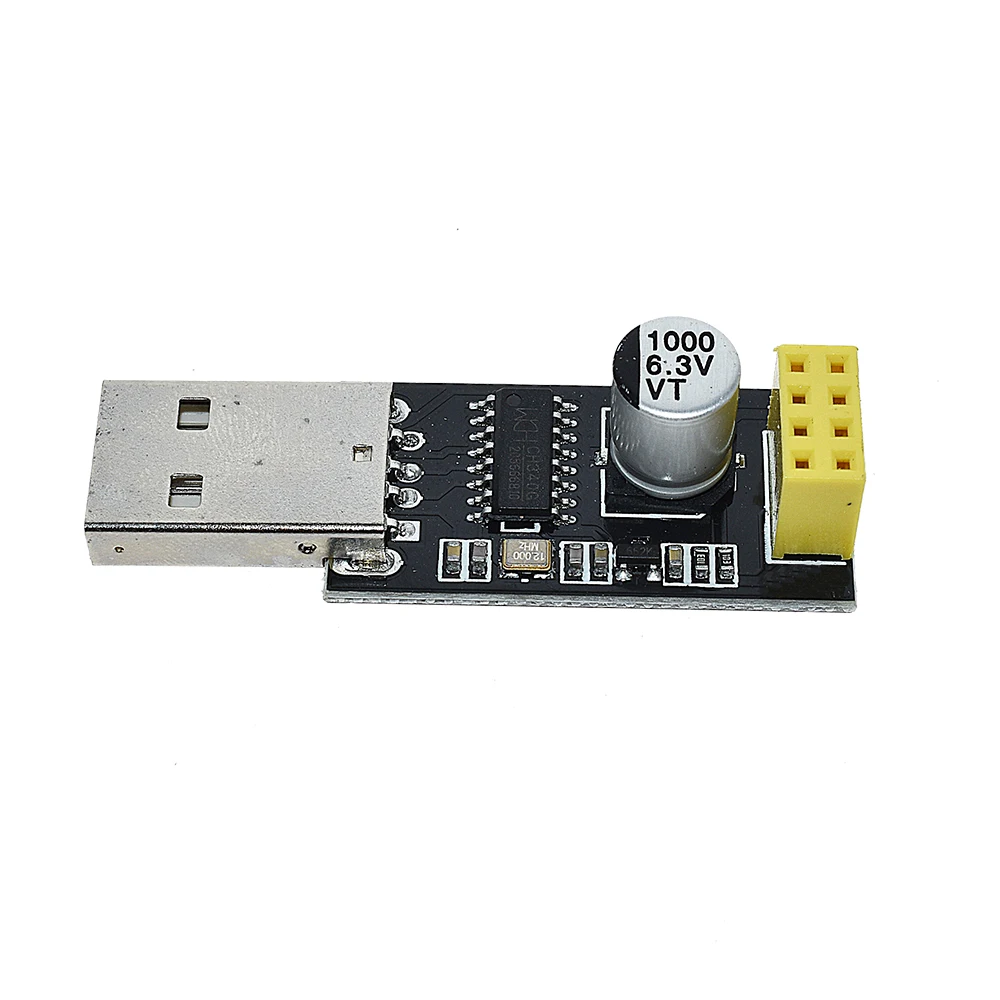 CH340 USB to ESP8266 ESP-01 Wifi Module Adapter Computer Phone Wireless Communication Microcontroller for Arduino