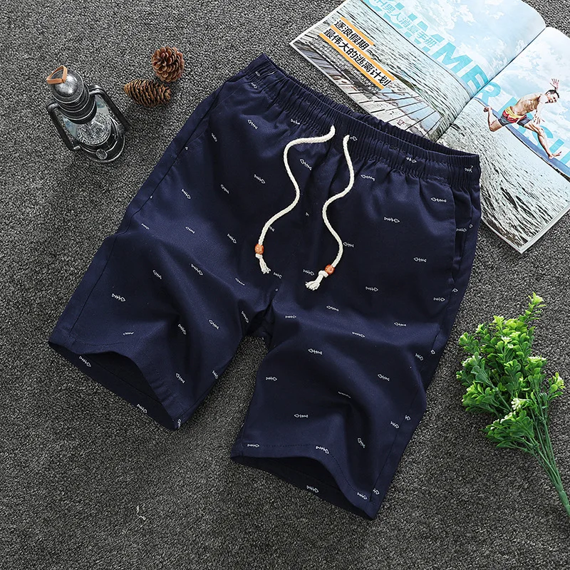 2023 Summer Outdoor New Breathable Casual Beach Shorts Loose Fashion Exercise Gym Running Shorts Men Cotton Streetwear Jogger