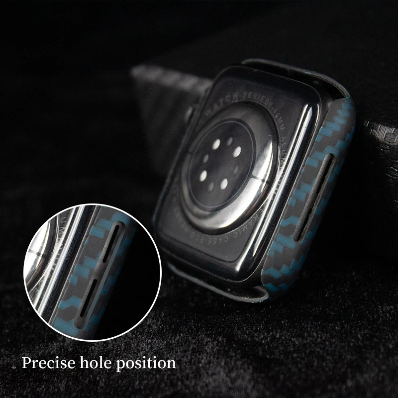 Acc-เคสคาร์บอนสำหรับ iPhone Watch Series 7, 8, 9, 45มม. บางพิเศษกันตกฝาครอบแข็งสำหรับ iWatch Series 9, 41mm