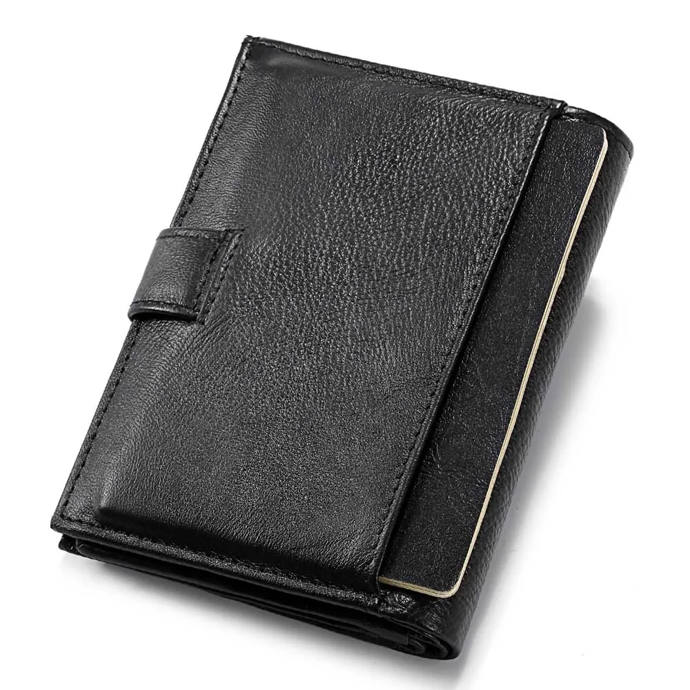 Porta passaporto da lavoro Vintage da uomo in pelle di mucca porta carte d\'identità multifunzione portafoglio Organizer per patente di guida da