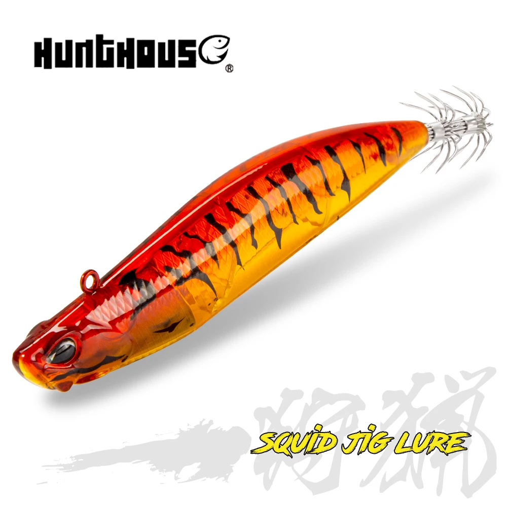 Hunthouse EGI Suqid Lure 110mm 26.7g Sinking Fishing Lures EGI Hook Leurre Tip-Run Luminous Hard Baits For turlutte 2020 Tackle