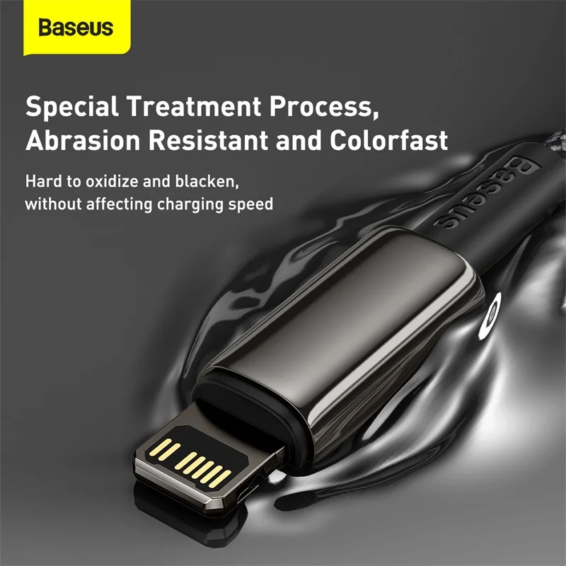 Baseus 20W PD USB Cable For iPhone 14 13 12 Pro Max Plus Mini 11 X 8 Type C Fast Charging Data Cable For iPad Mini Air Wire Cord