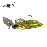 LTHTUG Chatter Bait Elite Lures 3/8oz 1/2oz Bladed Skirted Swim Jigs Bass Baits High Quality Fishing Lure Wobbler