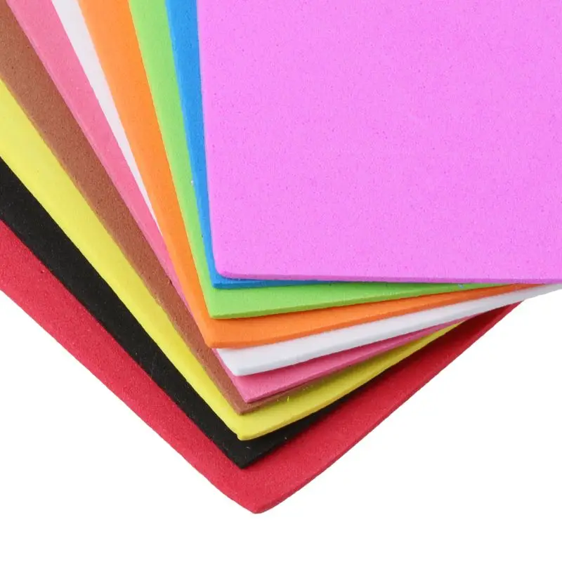 10Pcs/Set 20x30cm Sponge Foam Paper 2mm Thickness Polyester Felt Fabric Sewing Sheet DIY Cloth Decor For Home Creative Handcraft