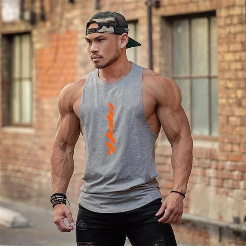 Mens Clothing Brand Workout Casual Gym Tank Top Bodybuilding Fashion Vest Musculation Fitness Singlets Sleeveless Sports Shirt