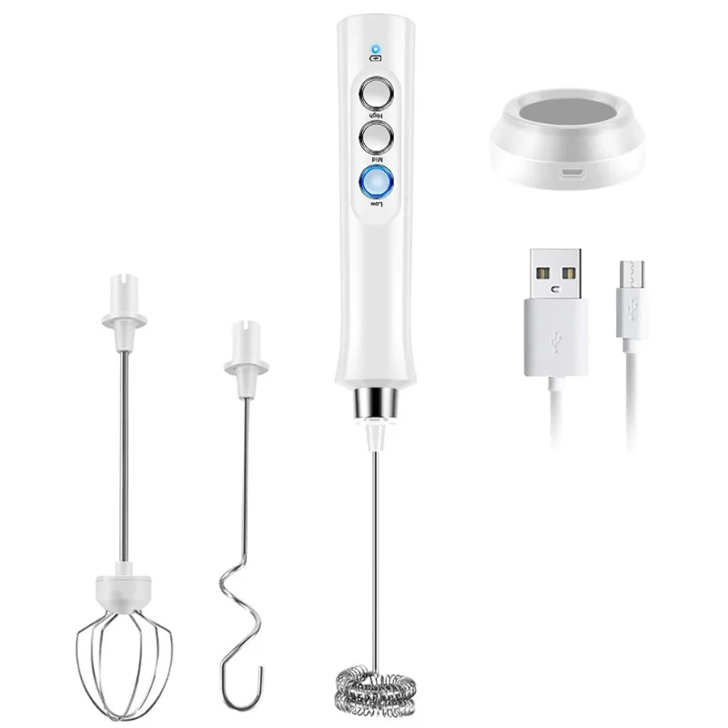 صانع فقاعات الحليب المنزلية باليد التحريك الكهربائية خافق البيض الحليب frother الكهربائية كابتشينو صانع فقاعات خفقت