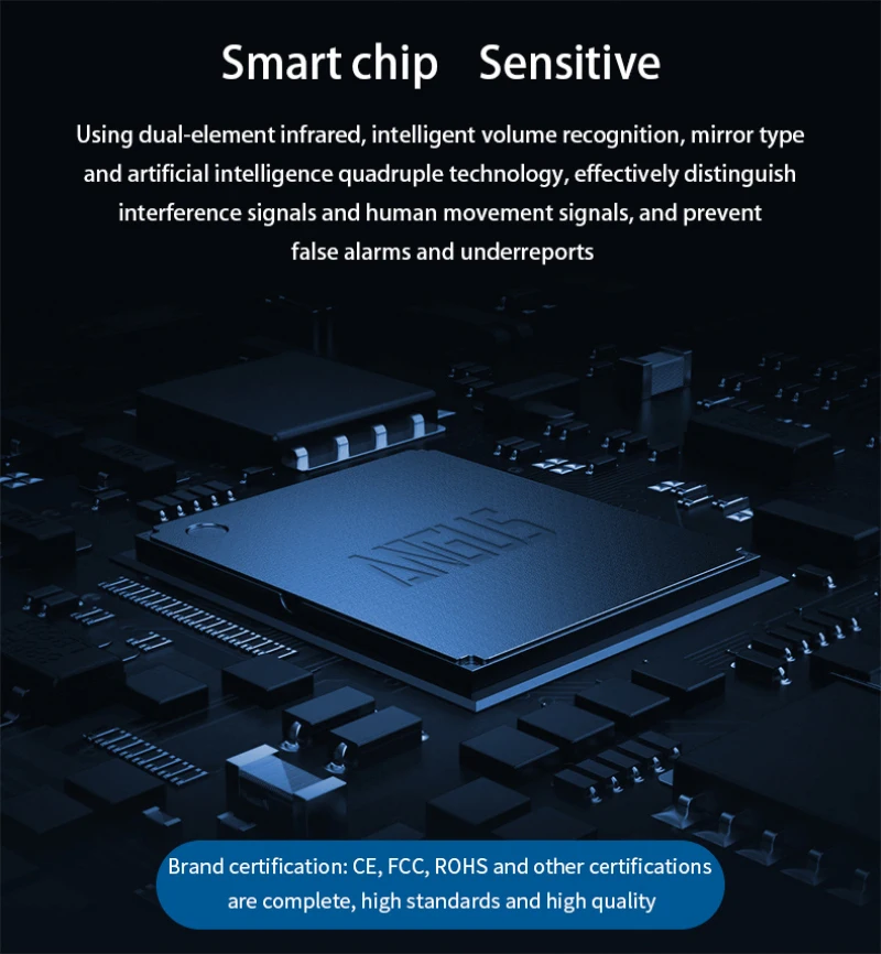 Tuya WiFi Thông Minh Đầu Dò Hồng Ngoại Không Dây PIR Báo Động Cảm Biến Chuyển Động Tương Thích Tác Phẩm Với Tuya/Cuộc Sống Thông Minh Ứng Dụng Alexa Thông Minh nhà