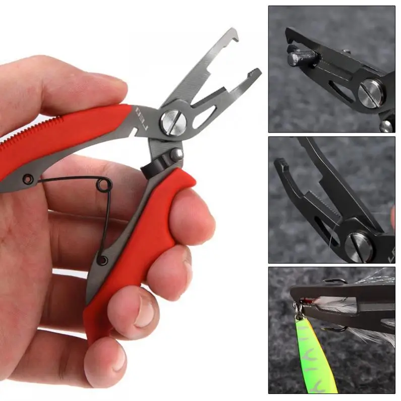 

Multi-functional Stainless Steel Fishing Scissors Pliers Line Cutter Lure Bait Remove Hook Tackle