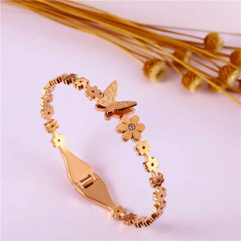 Luxury Butterfly Bracelet Stainless Steel 2023 Fashion Jewelry