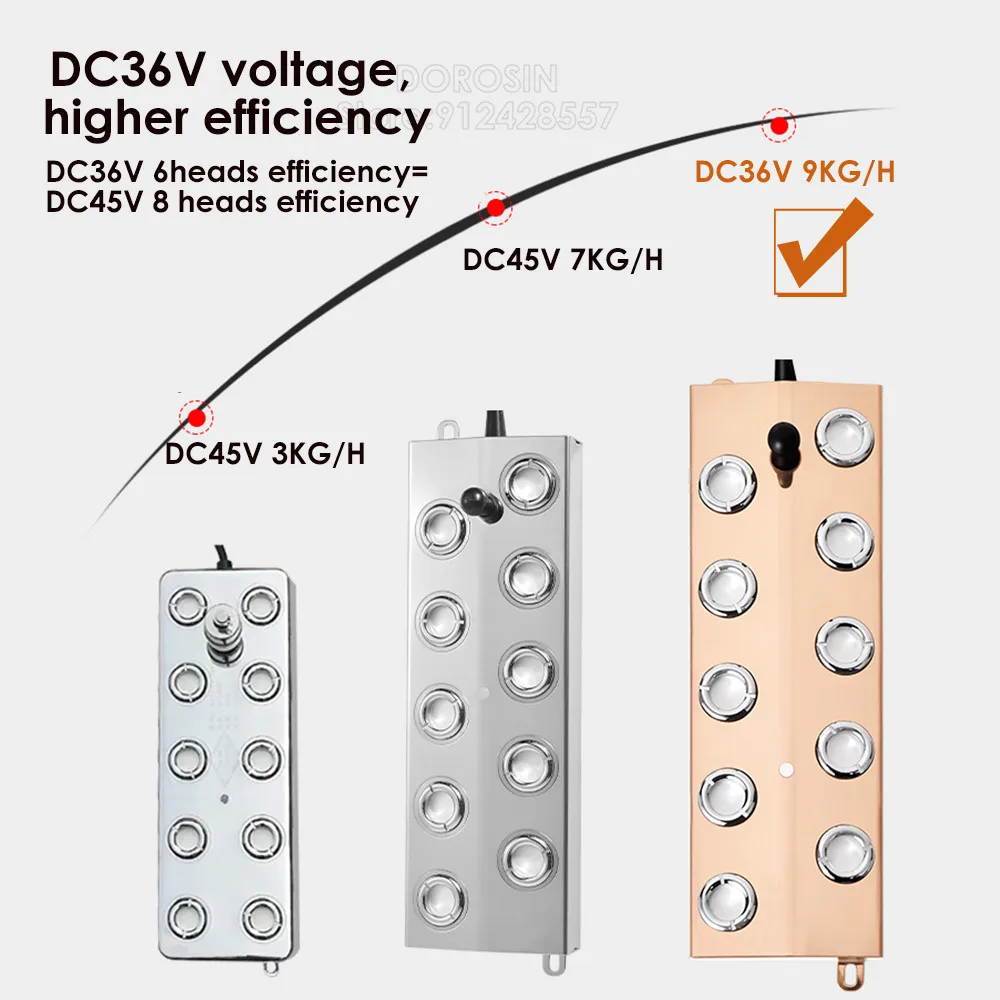 DC36V Ultrasonic Humidifier Mist Maker Big Fog Sprayer 6 Heads to 12 Heads Pool Landscape Fog Generator Commercial Humidifier