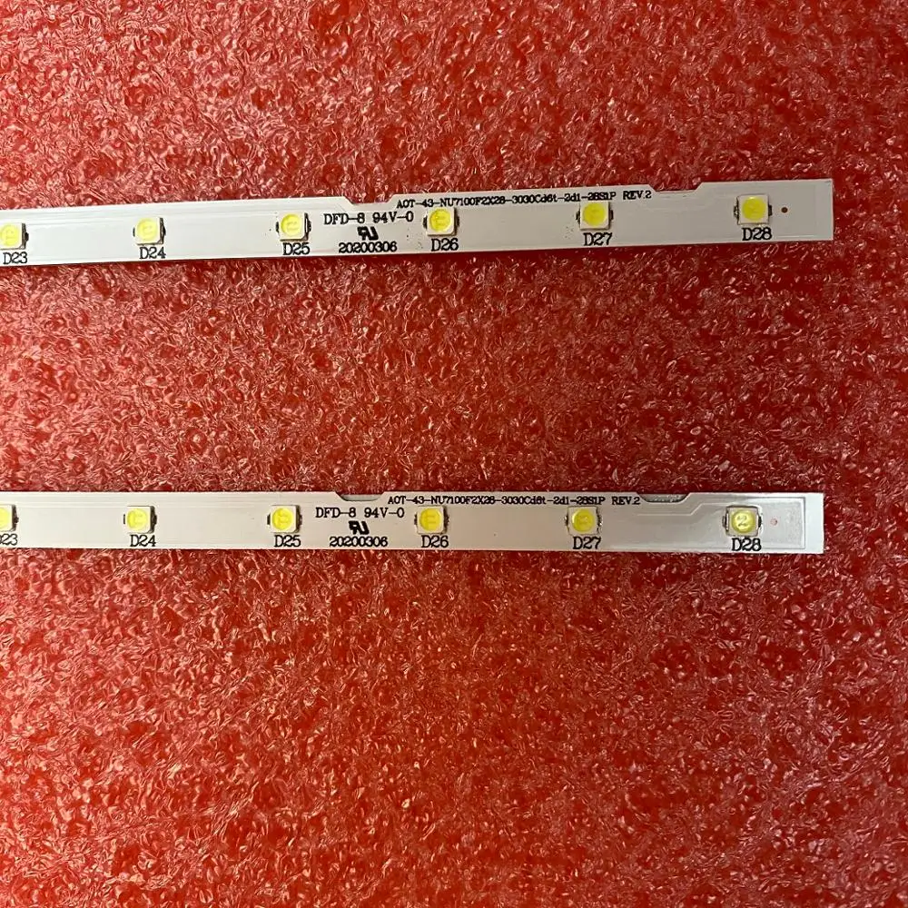 LED strip(2)for Samsung UE43N5510 43NU7100 UE43NU7100 UN43NU7100 UE43NU7100U AOT_43_NU7100F UE43NU7120U UE43NU7170U BN96-45954A