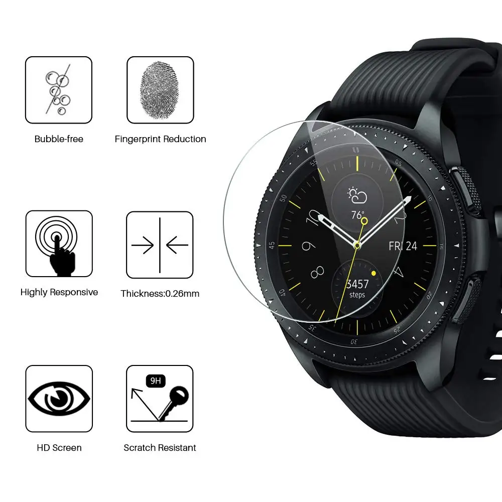 2 قطعة/5 قطعة لهاتف سامسونج جير سبورت واقي شاشة ناعم من البولي يوريثان عالي الدقة واقيات شاشة شفافة غطاء ساعة ذكية ملحقات أفلام واقية