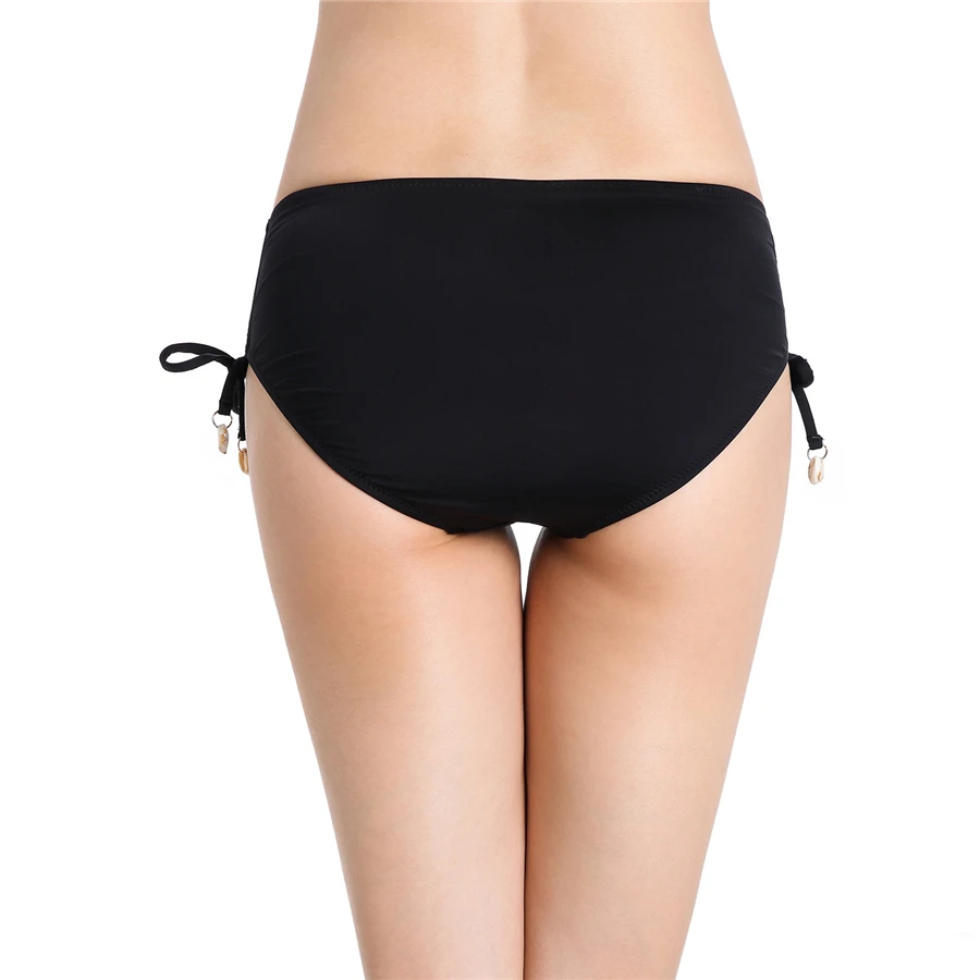 EONAR-Bikini de mujer con lazo lateral, traje de baño corto ajustable, trajes de baño, cobertura completa, parte inferior de traje de baño grande