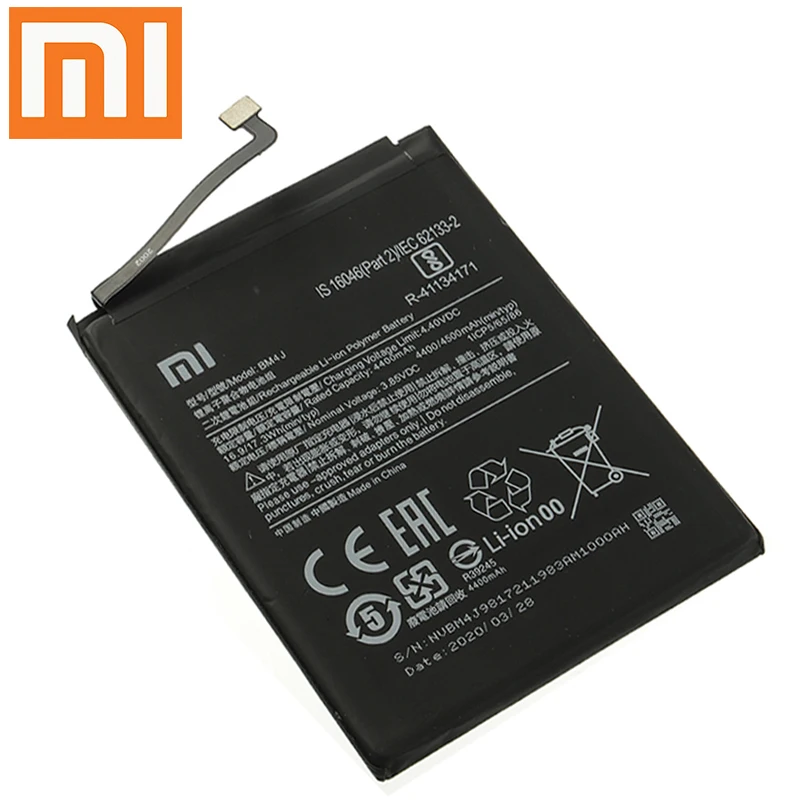 iao Mi Original BM4J Battery For Xiaomi Redmi Note 8 Pro Note8 Pro BM4J Genuine Replacement Phone Battery 4030mAh + Free Tools