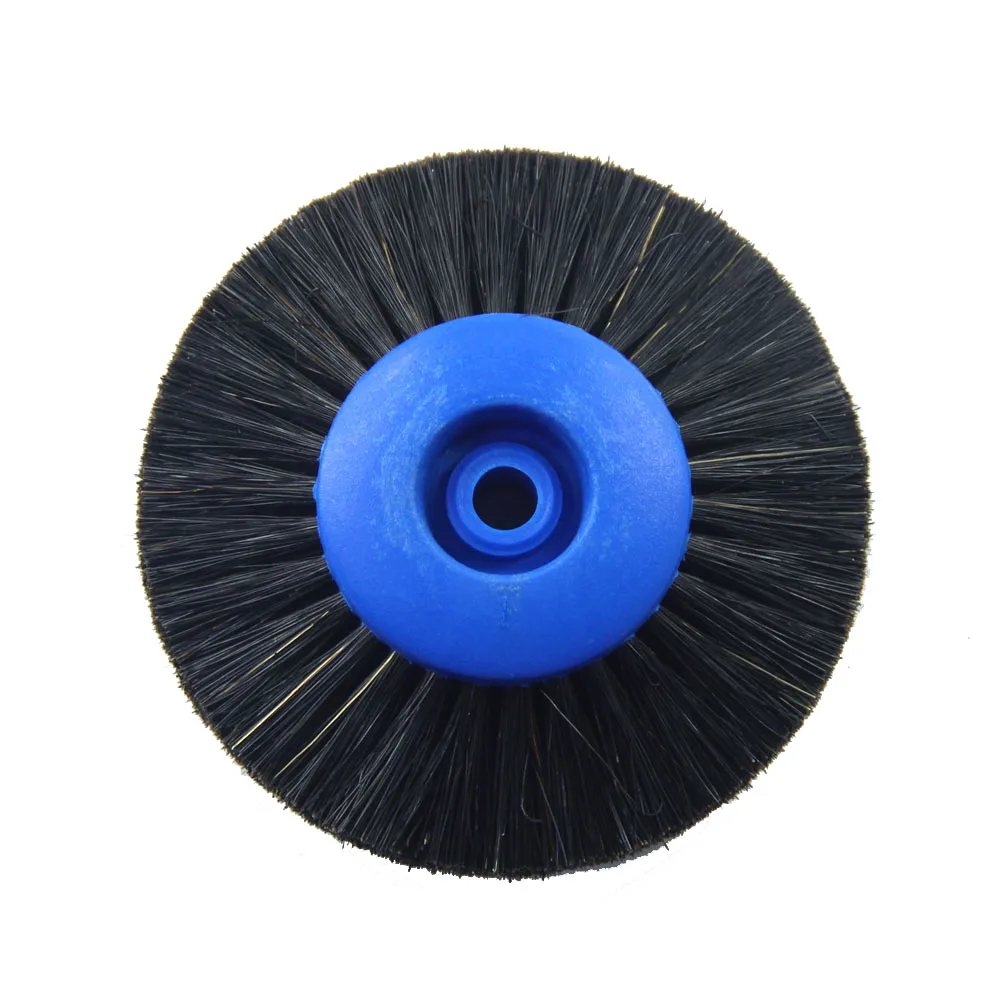 10pcs Dental Laboratory Tools Materials Latch Polishing Brush Wheel Rotary Bristle Goat Cotton Buff for Polishing Lathe
