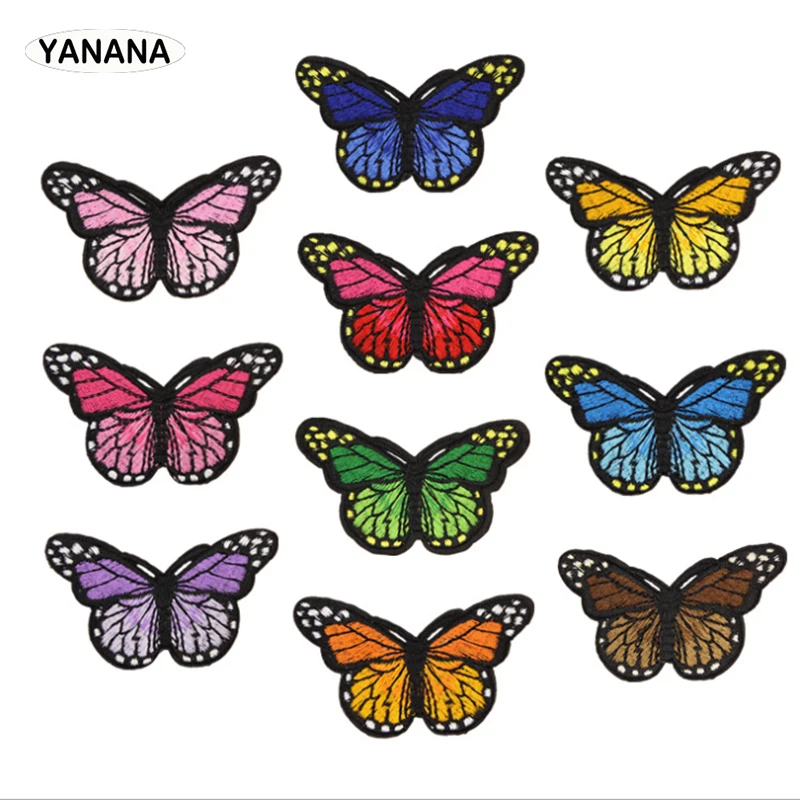 

Butterfly embroidery Patch Badges embroidery Applique Sewing Iron On Clothes Garment Apparel Accessories