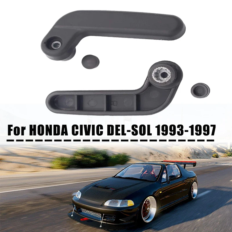 1 Pair Car Top Roof Lock Handle Left Right for Honda Civic Del-Sol 1993 1994 1995 1996 1997 85265-SR2-000ZA 85215-SR2-000ZA