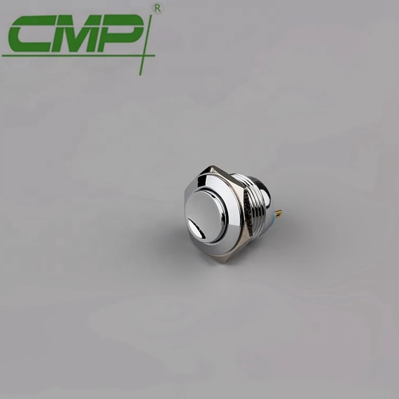 Big Current Rated 16MM Reset Push Button Switch Material Copper Plating&Stainless Connection Method Pin Insert Wiring Terminal