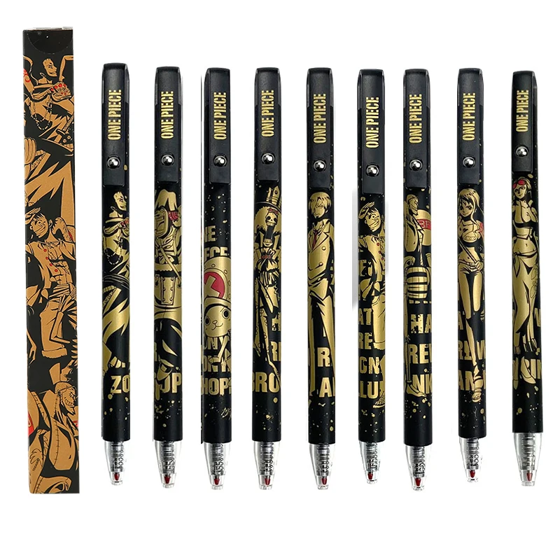 M&G One Piece Gel Pen 0.5MM Anime Cartoon Random Shipments Signing Pen Stationery Student School Office Supplies Black