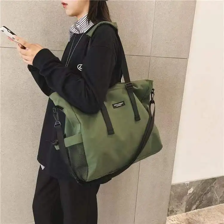 versatile ins hot style casual life style unisex canvas Tote Bags Functional package high-capacity nylon shoulder bag handbag