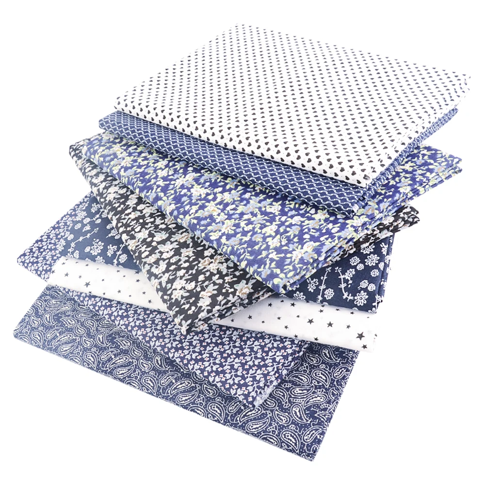 Booksew 30*30cm 8 PCS Pack Cotton Fabric Flower Printed Sewing Cloth Quilting Fabrics For DIY Handicrafts Accessories Patchwork