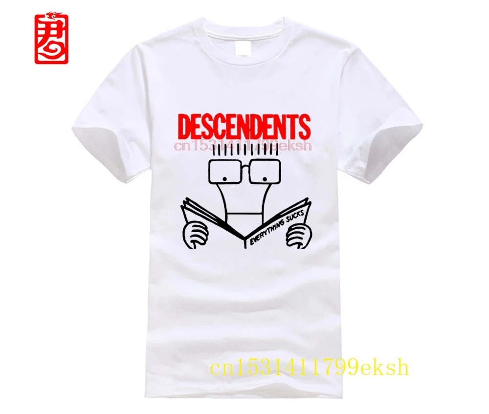 fashion brand t shirts men summer Round Neck Teenage Pop Top Tee DESCENDENTS Punk Rock Band t shirt