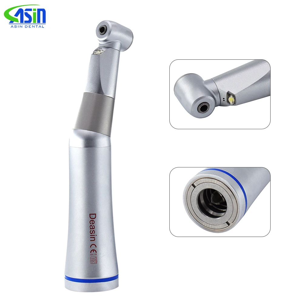 Dental LED 1:1 self generator led contra angle FG bur low speed handpiece dental surgical tooth equipment