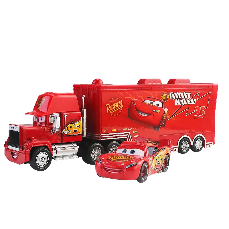 Disney-Pixar Cars 3 Diecast Toy Car Set para Meninos, Relâmpago McQueen, Jackson Storm, Mack Uncle Truck, Anime Deluxe, 1:55