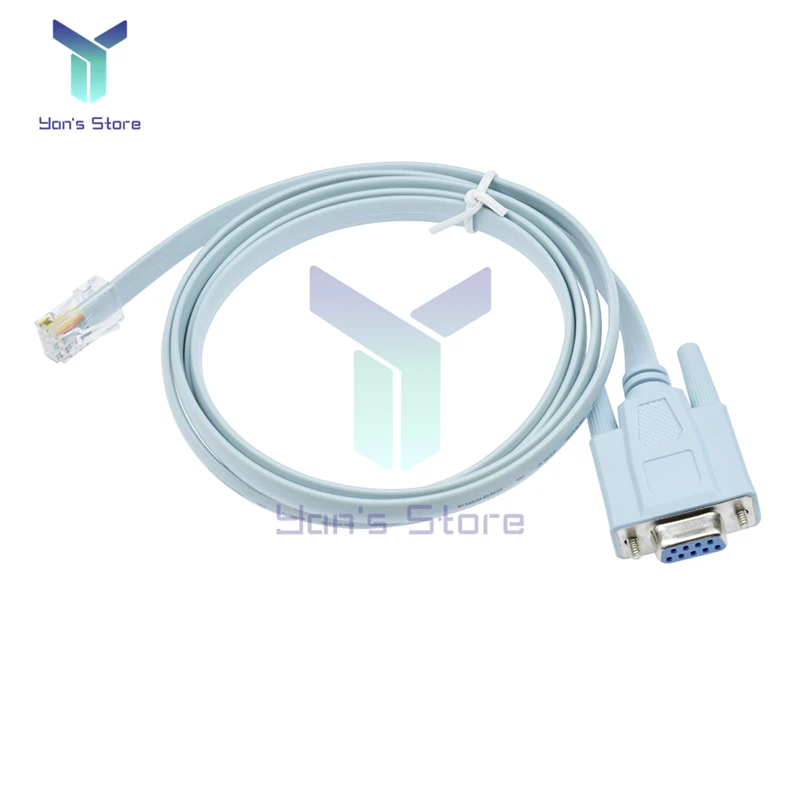 1.5M Nữ Mạng Cáp Cisco Tay Cầm RJ45 Để Rs232 DB9 COM Cổng Nối Tiếp