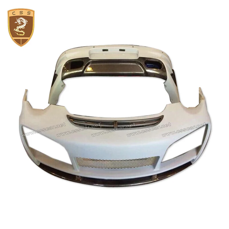 2009-2013 for Porsch 911 997  FRP facelift front bumper wing lip for 911 TECHA front bumper for 991 TECHAR body kit