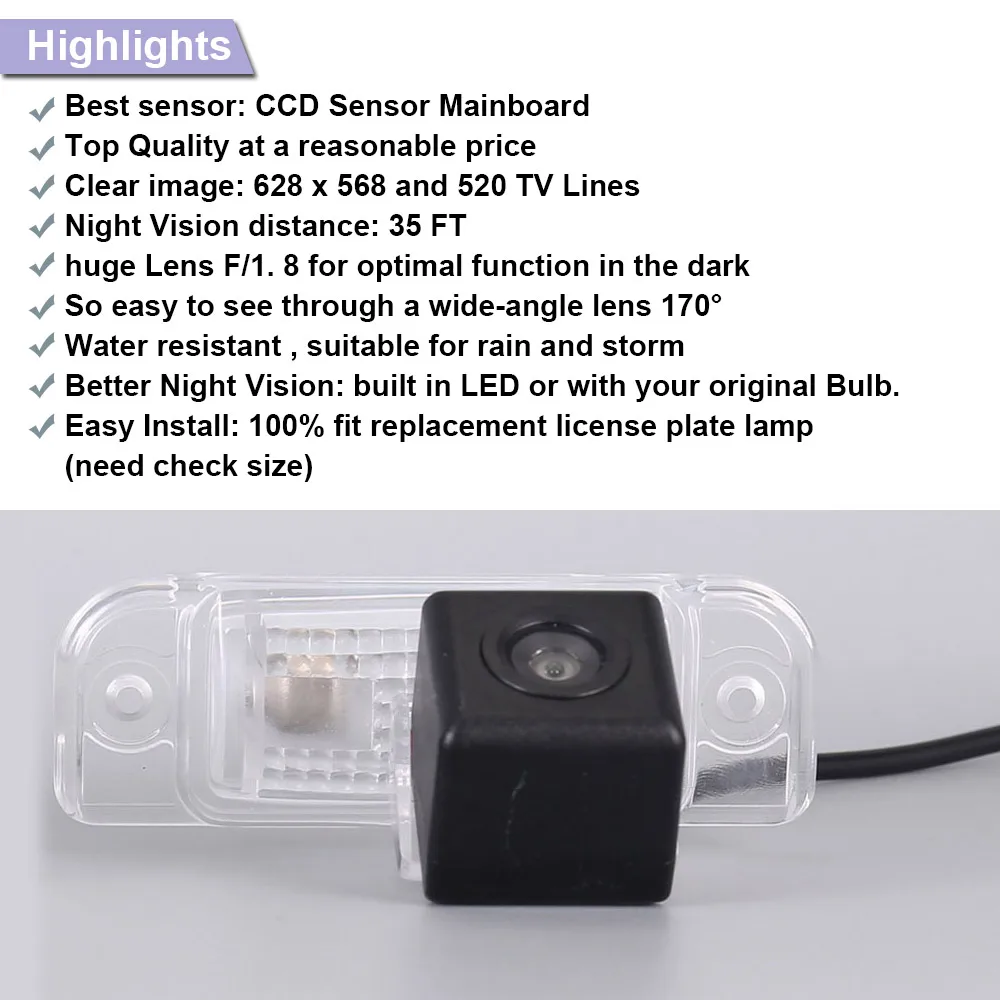 Car rear view camera For Mercedes-Benz M-Klasse W163 W164 ML63 ML280 ML300 ML350 ML450 ML500 ML55 ML230 ML270 ML400 ML430 ML320