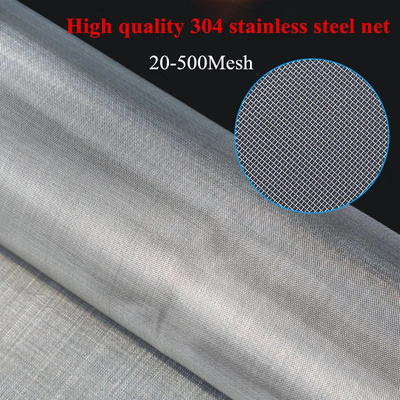 1000cm x 50cm Stainless steel filter 80 100 120 200 300 400 500 mesh 180-25 micron Filtration Screening Sheet Screening filter