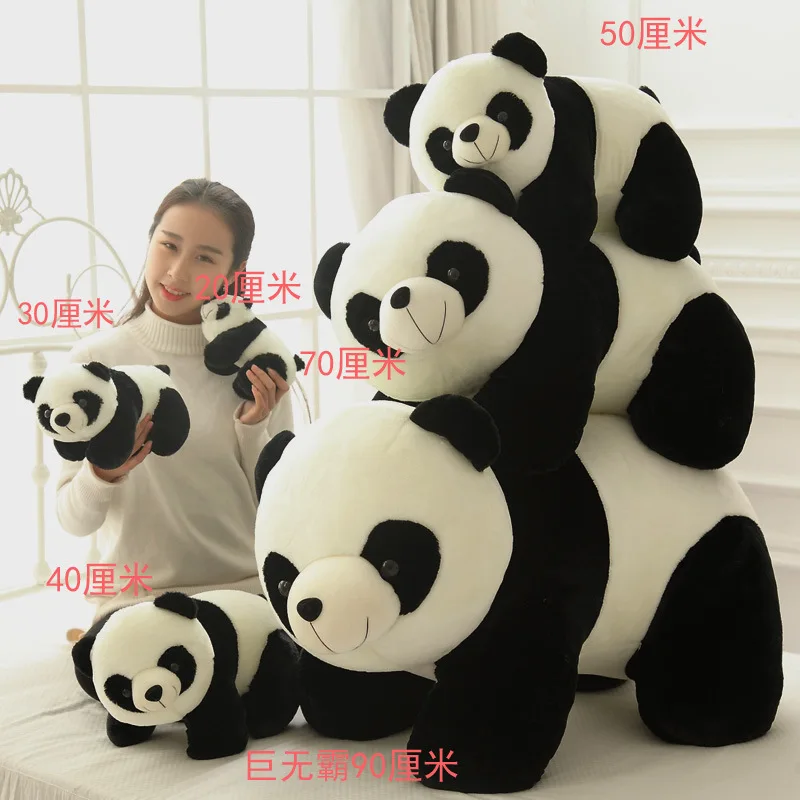 Cute Baby Big Giant Panda Bear giocattoli di peluche peluche cuscino per bambole cuscino Cartoon Home Bed Decor regalo